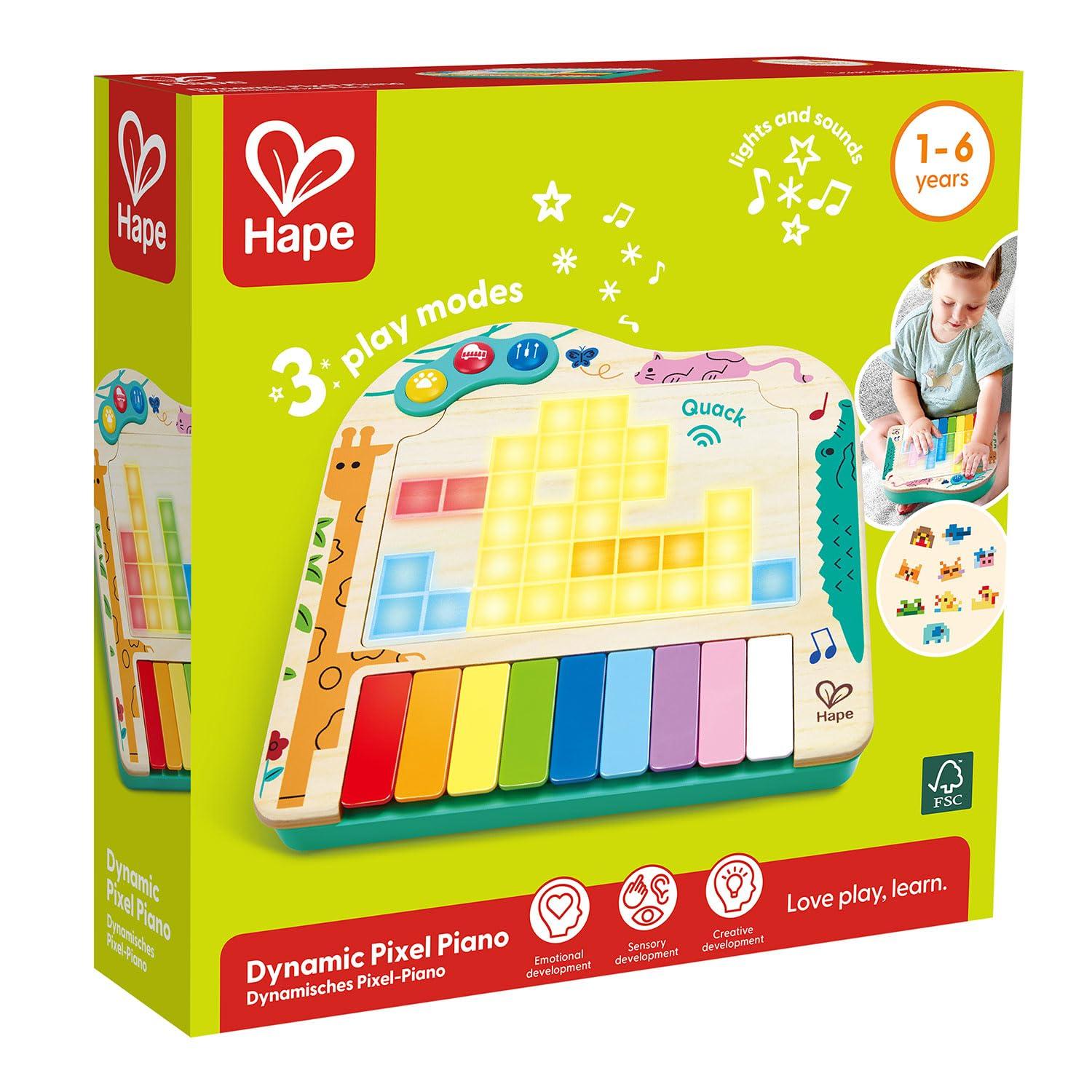 

Hape Пиксельное пианино E0635 сияет!