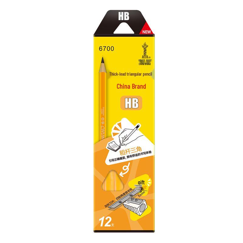 Chung Hwa Ergonomic Triangular Grip Pencils