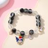 Sanrio Cinnamoroll Crystal Beaded Bracelet - Handmade Cartoon Gift for Female Students, Friends, and Couples.