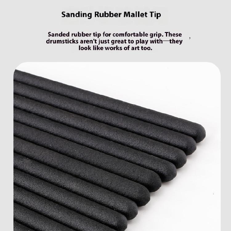 1 Pair Practical Drumsticks Carbon Texture Engineered for Durability Precise Striking and Dynamic Stage Performances