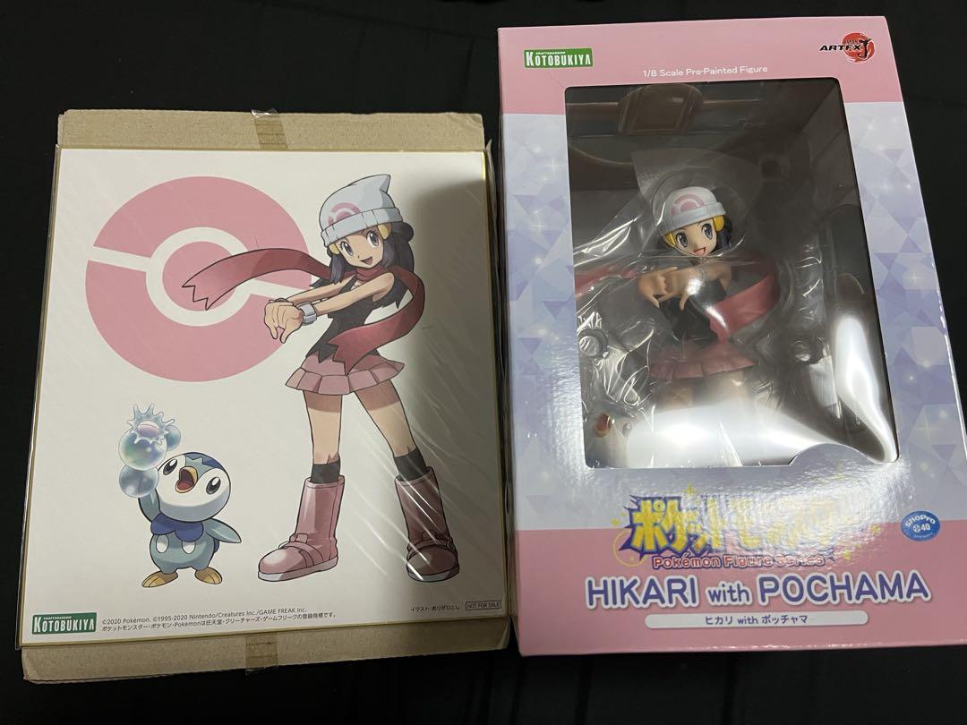 

[USED] Pokémon Hikari & Piplup Kotobukiya Figure with Bonus