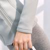 Lulu Lightweight Warm Air Layer Fleece Coat - Slim Fit, High Collar Zip Cardigan