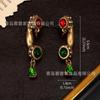 High End Vintage Earrings From Dali Spain Art Phone Studs High-end Magazines Jewelry Gold