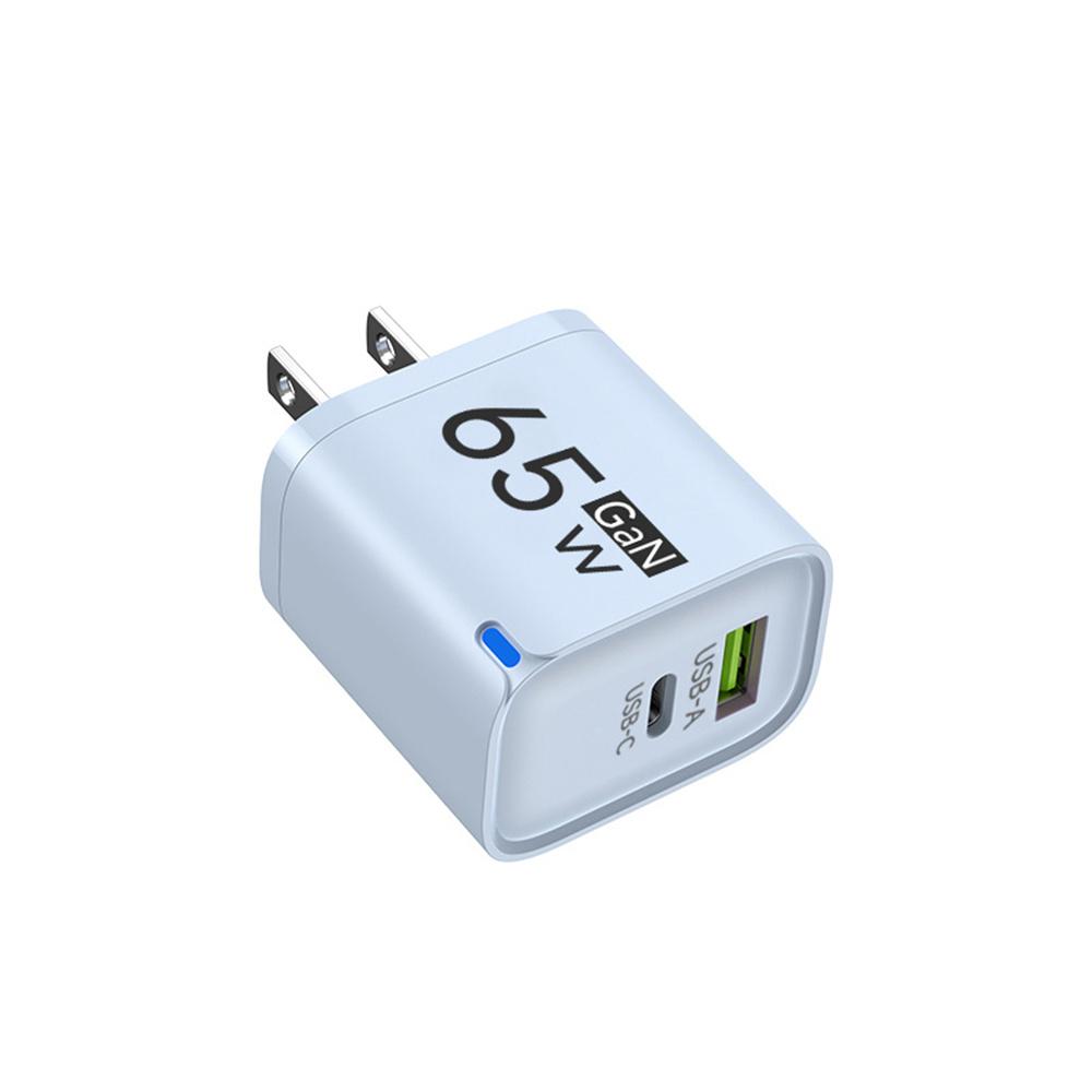 61W GaN USB C Charger 1 Ports Fast Charging Mobile Phone Adapter QC1.1 Wall for iPhone 16 17 Samsung Xiaomi Huawei EU US UK Plug