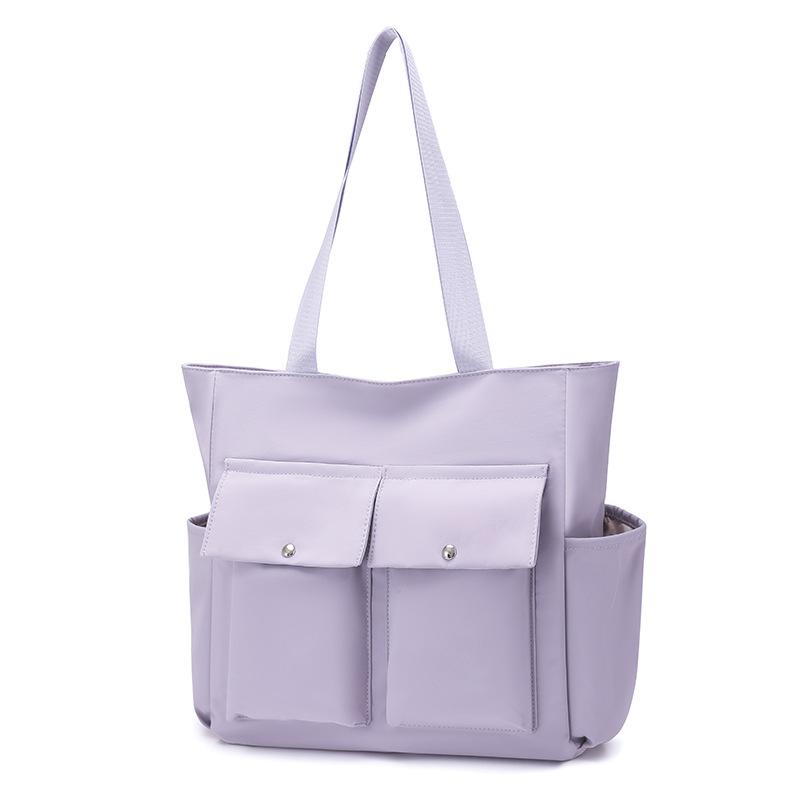 Handbag Large Capacity Tote Bag Women Solid Color Shoulder Bag