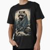 Raccoon and Waves Traditional Japanese Ukiyoe Pain T Shirt Made USA AUS M 2XL