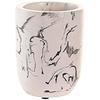 Gobelet - DKD Home Decor - Standard - Blanc Et Noir - Ciment - 7x7x9.5 Cm