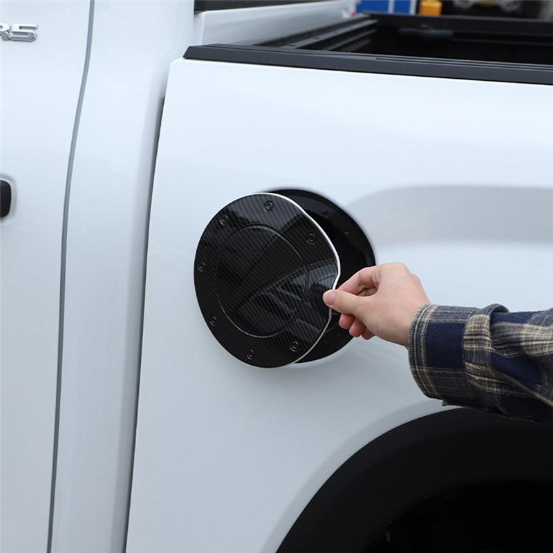 Tank Cover Stickers For Toyota   Accessories ABS Carbon Fiber
