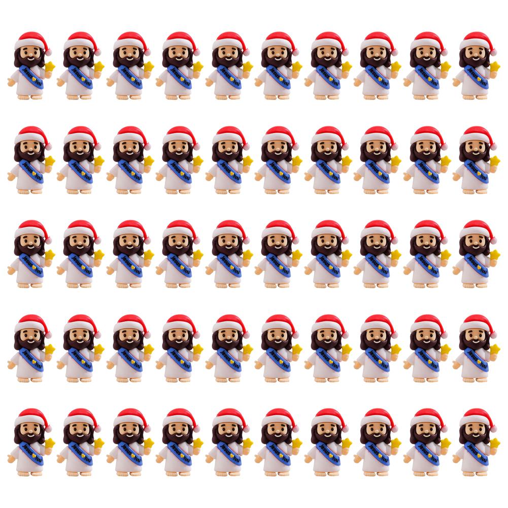 50PCS Letters Christmas Jesus Ornaments Jesus Decoration Christmas Ornaments Jesus Loves You Toys Jesus Stuffers