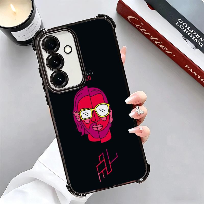 PNL QLF Rapper Singer Soft Phone Case For Samsung A17 A27 A07 A37 A57 A16 A56 A15 A55 A14 A54 A13 A53 A26 A36 A25 A35 A24 A34 A2