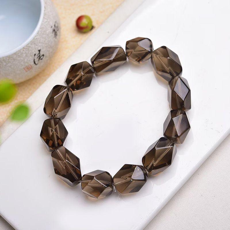 Faceted Smoky Quartz Crystal Bracelet