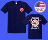 Chicago Fire Department Herren Dunkelblau Größe S-5XL