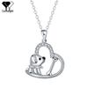Anime Heart Pendant Dog Necklace - Fashionable Women's Jewelry Accessory