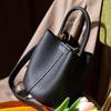 2024 Damen-Umhängetasche aus hochwertigem Leder – Stilvolle Pendler-Bucket-Tasche für Frühling/Sommer