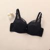Large size thin cotton adjustment bra lace sexy bra with steel ring European and American women's underwear wholesale gathering