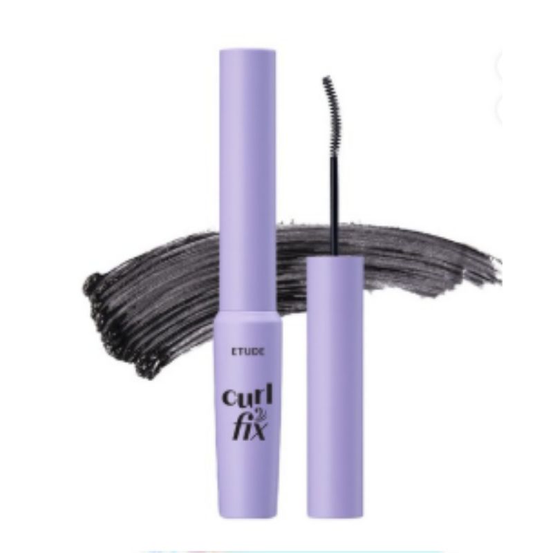 

ETUDE Curl Fix Skinny Тушь для ресниц 3 г – Ультратонкая щеточка, Точное прокрашивание ресниц, Стойкая, Не смазывается 01 Black