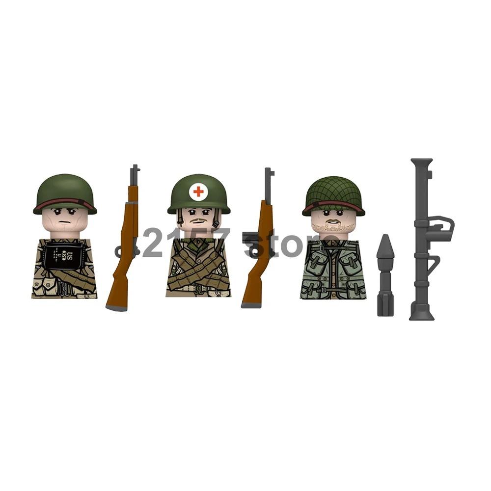 Military Soldier Figure Building Block Weapons Ranger Camouflage Vietnam War US Special Forces KSK Medical Bandit Thief Toy Gift