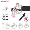 New Chastity Cage Male Device Kit Sex Toys For Men Gay Couples Mamba Cock Lock Penis Ring Bdsm Bondage Adult Games Sex Shop 18+