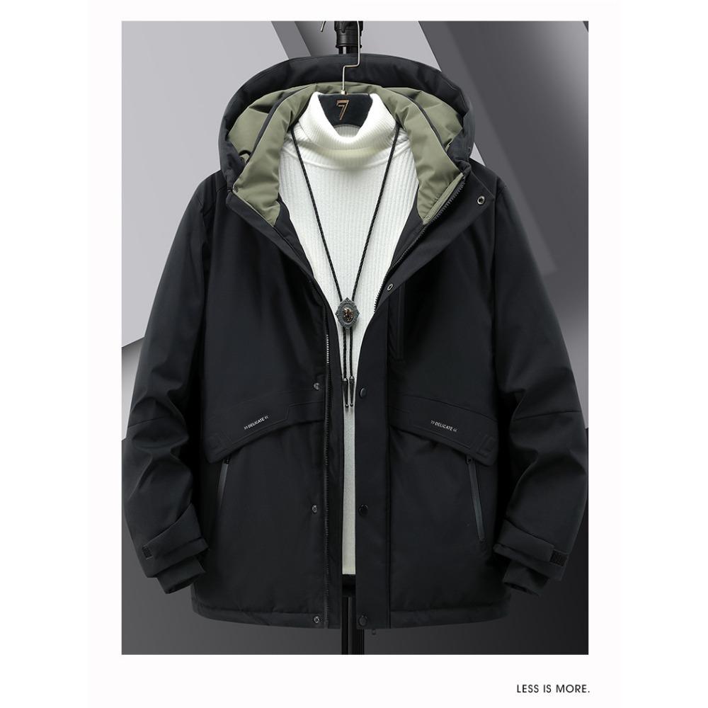 Fattened Plus Size, White Duck Down, Winter Down Jacket Trendy Brand Thickened Warm Jacket Men's Clothing