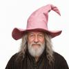 Halloween Gray Wizard Wig Beard Clothes Set Hobbit Gandalf Clothes Hat