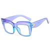 Oversized Women's Glasses Frame  Fashion Blue Purple Computer Eyeglasses Men Retro Square Frames Transparent Lens Eyewear