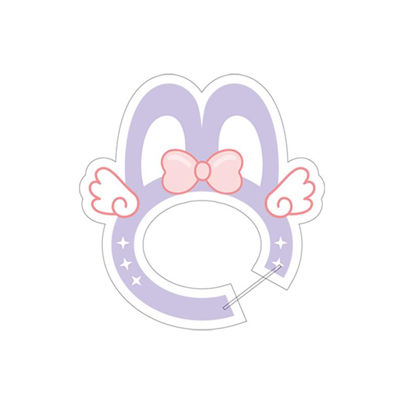 Cartoon Cute Musical Notes Carabiner Acrylic Keychain Pendant Creative Backpack Hanging Decoration Accessories Holiday Gifts