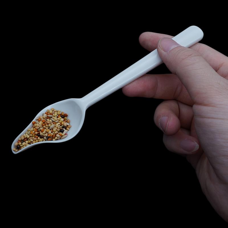 5 Stück Aufzuchtfutterlöffel mit manueller Spritze Vogelbaby Milch Medizin Fütterungsspritze Hitzebeständiger Kunststofflöffel