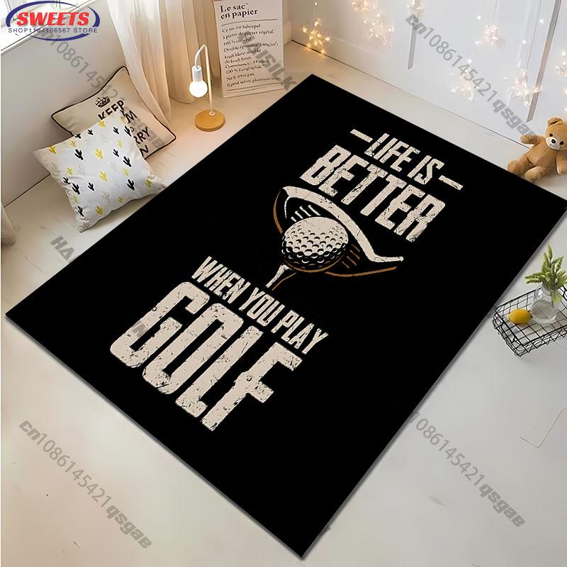 Golf-Themed all seasons Carpet for Clubs and Homes rugs for home sofa bedroom, gift mat
