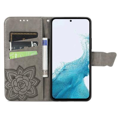 Pentru Samsung Galaxy A54 5G Piele PU Imprimată Model Fluture Husă Telefon Suport Portofel Folio cu Clapetă cu Curea