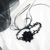 European & American Dark Night Red Rose Thorn Choker Necklace for Women - Halloween Cosplay