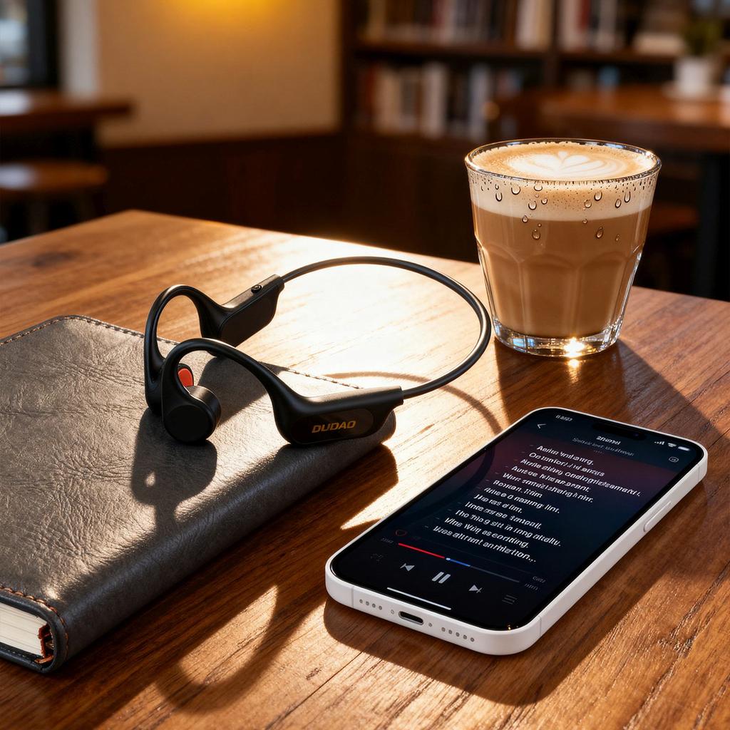 U22 Bluetooth Wireless Bone Conduction Headphones - Black