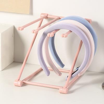 Foldable Plastic Jewelry Display Racks Ring Earring Hair Band Accessories Storage Organizer