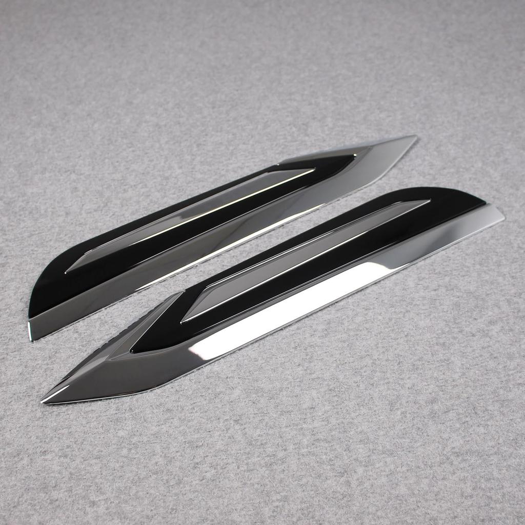 RUIQ Toyota New 40 Series Exterior Chrome Plated Fender Garnish Side Dummy Duct Air Duct Euro Duct Outside Side Door Bezel Frame Sameera Designed