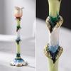 Flower Candle Holder Vintage Decor Gorgeous for Mantel