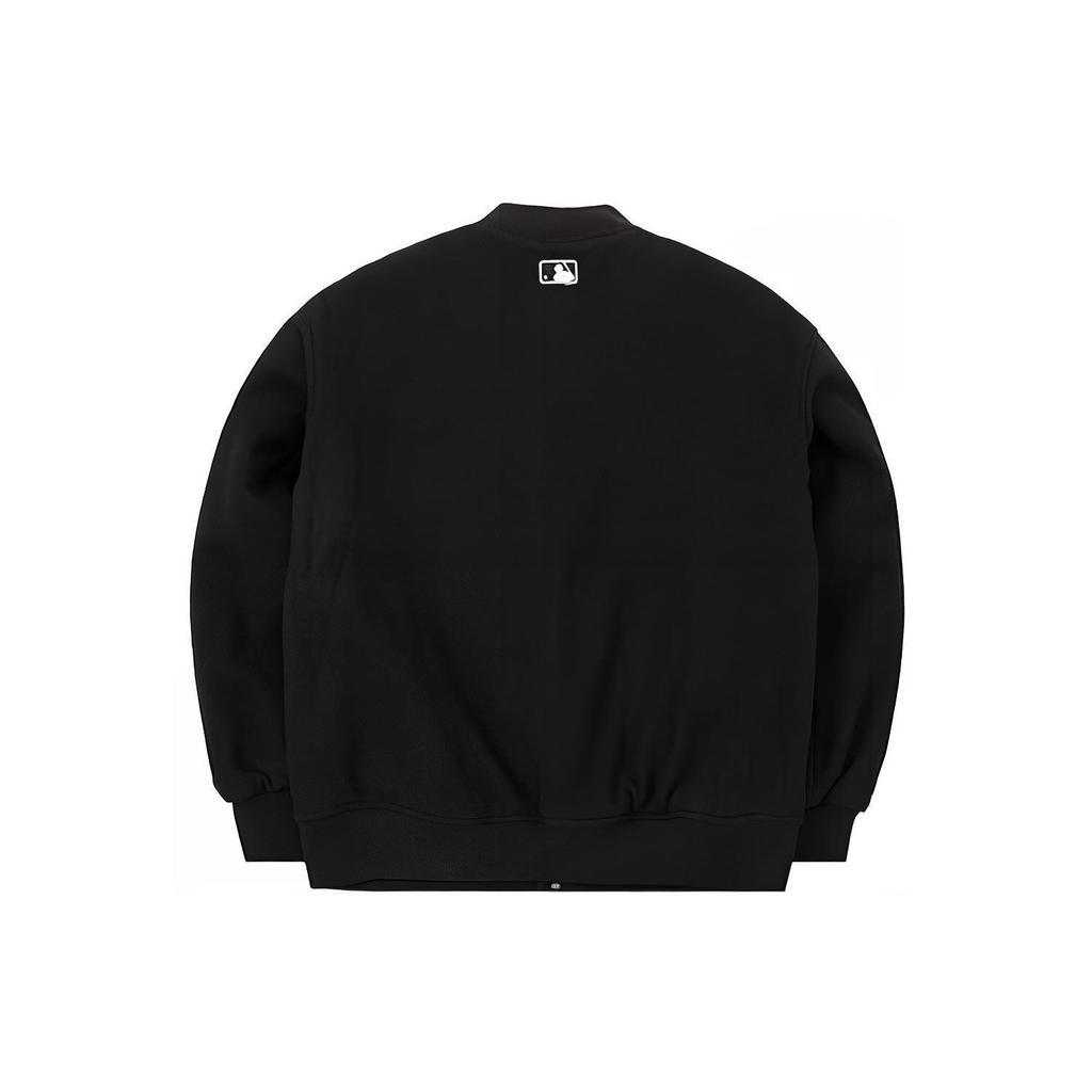 MLB Letter Print Baseball Jacket Unisex jackets Black 3AJPC0124-44BKS