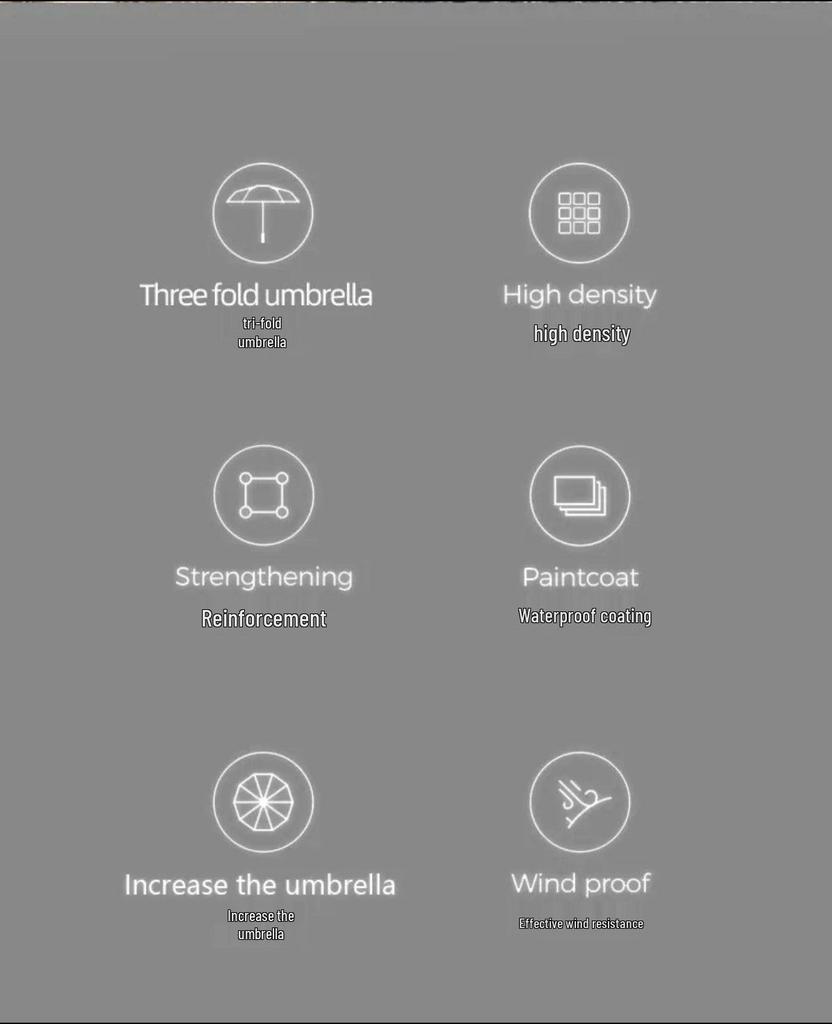 Extra Large, Thick, Reinforced Windproof Umbrella with Long Handle and Stylish Logo Print