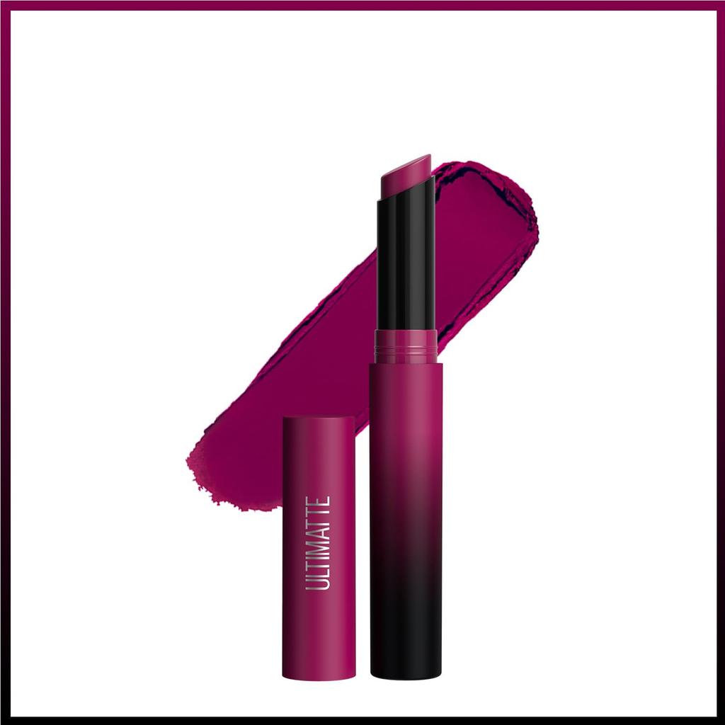 Maybelline New York Color Sensational Ultimatte Lipstick More Berry 1.7g Intense Matte Long-Lasting Lip Color