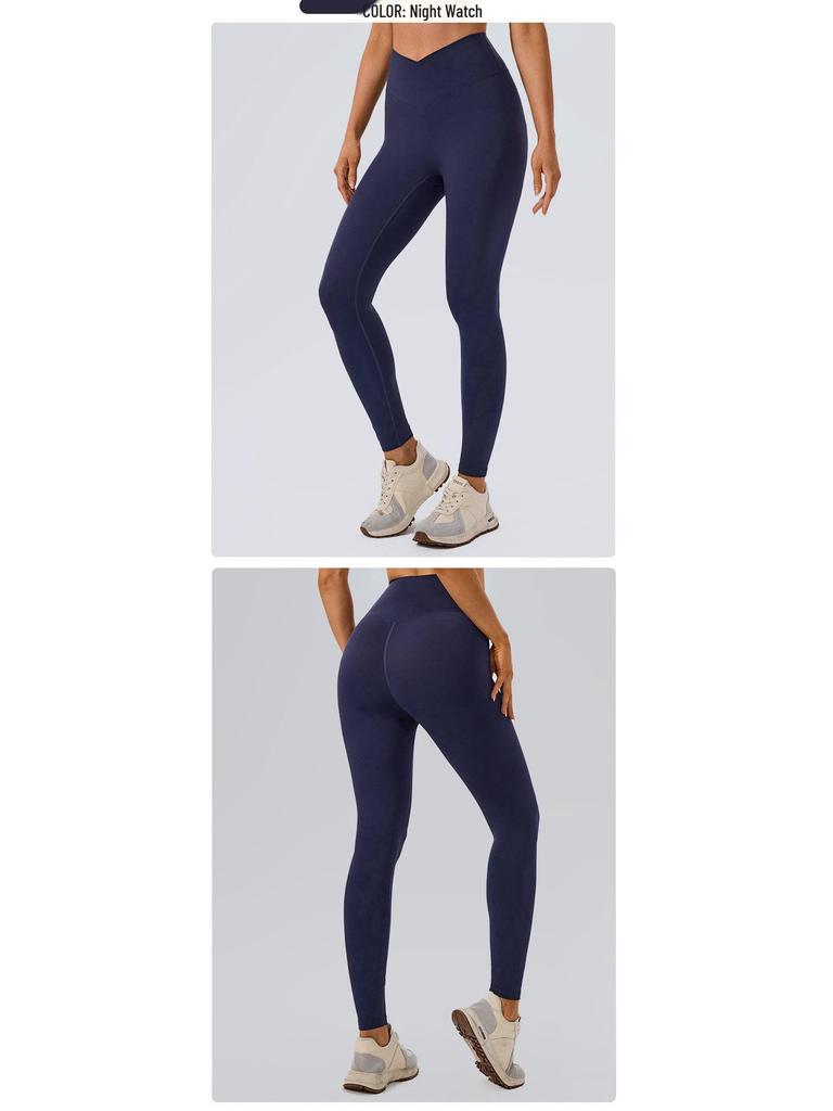 Cross-High Waist Women's Yoga Pants - Hip Lifting, Body Shaping, Pilates Fitness Leggings.