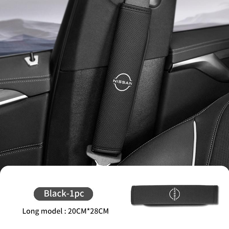 Car Perforated Seat Safety Belt Shoulder Strap Protection Pad For Nissan Qashqai Juke Sentra Altima Versa Maxima Almera Rogue