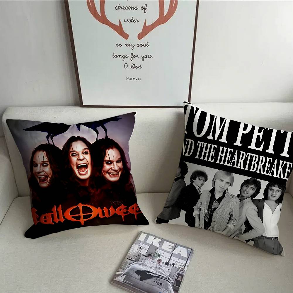 Singer-O-Ozzy Osbournes Pillow Case Plush Fabric Soft Pillowcase Double Sided Print Cushion Cover Household Gifts