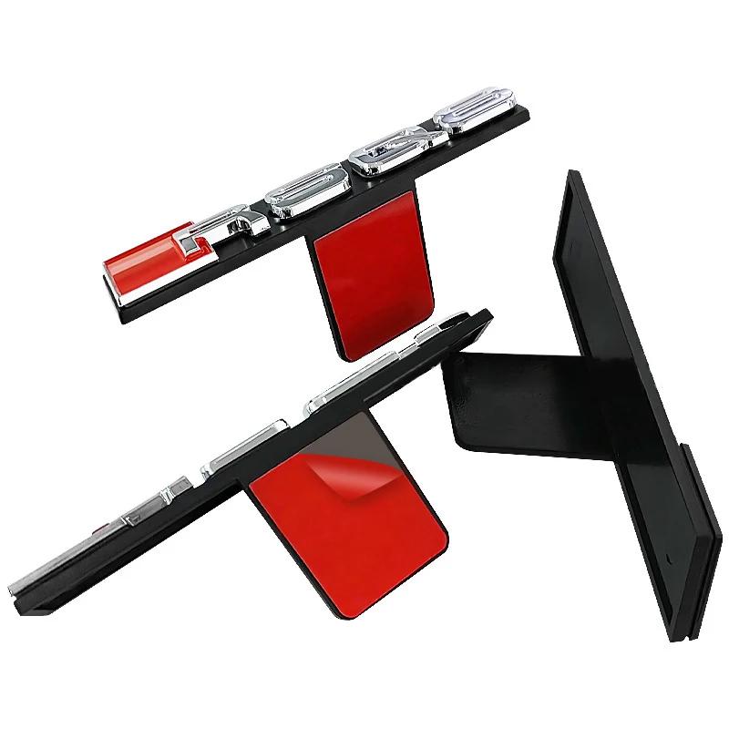 1pc ABS Plastic Car Front Grille Badge Logo Decoration Stickers For hot RSQ8 RSQ3 RSQ5 RSQ4 Exterior Modification Accessories