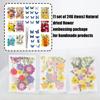 205Pcs Pressed Dried Flower For Resin Natural Dry Flower Leaf with Tweezers Sticker for Art Craft Candle Jewelry Making