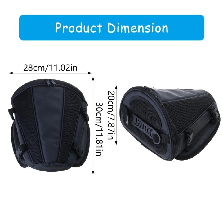 Motorrad-Hecktasche Rucksack für den täglichen Pendelverkehr Wasserdicht für Helme Fahrradausrüstung Tasche Erweiterbar Enthusiasten Reisebereit