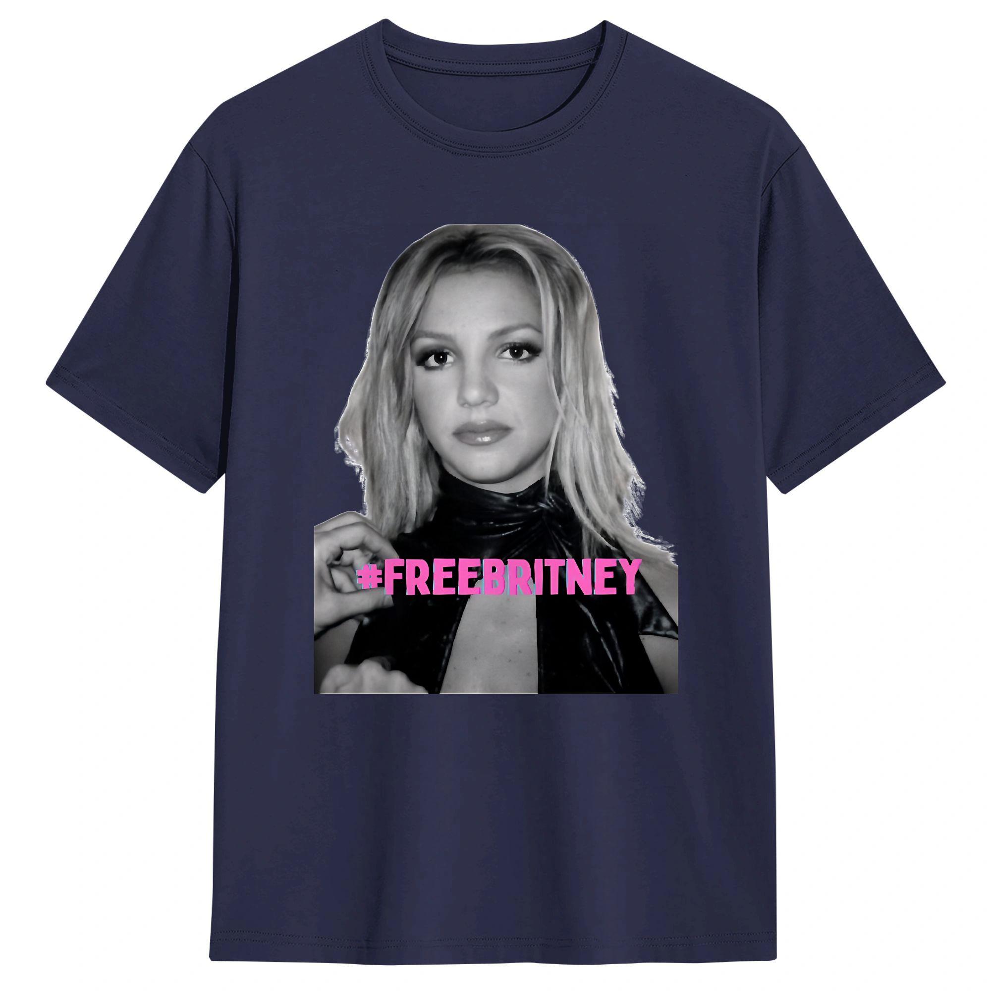 

Unisex Free Britneys Spears Poster TShirts Cotton Tees Summer Streetwear Short Sleeve T Shirt ONeck Novelty Custom Logo Tshirt 4XL