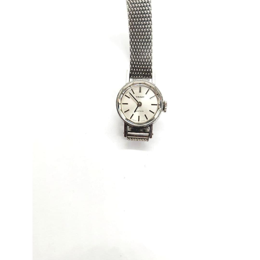 Used Tissot saphir cut glass vintage manual winding type working item good condition