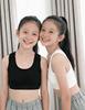 Girls Wireless Sports Training Bra for Students, Developmental Tank Top Kids Tube Top