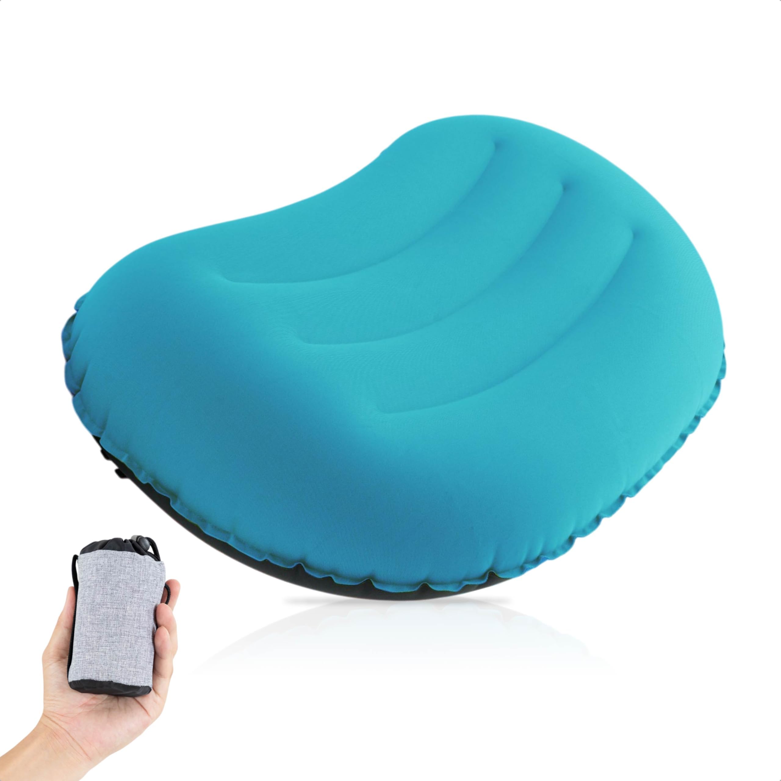 

Manten Pillow Sleeping Comfort x Lightweight and Camping Air Outdoor Adjustable Car Storage Bag Boomie [Blissful Compact] Pillow, Pillow, Pillow, синий