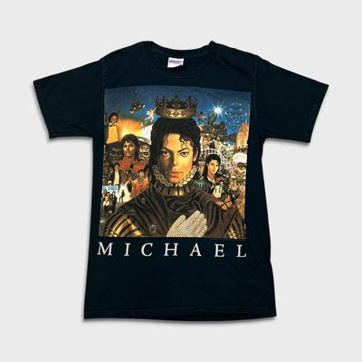 Vintage 2010 Michael Jackson T-Shirt Herren Klein Schwarz King of Pop Gedenk-T-Shirt