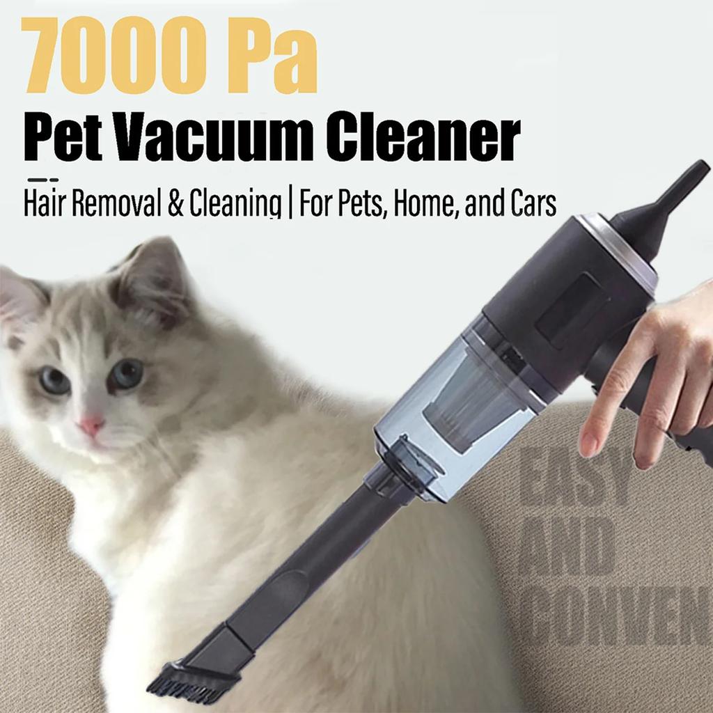7000Pa Pet Hair Vacuum Cleaner Remover Rechargeable Handheld Household Car Vacuum Cleaner For Pet Hair Absorber Cleaning Tool