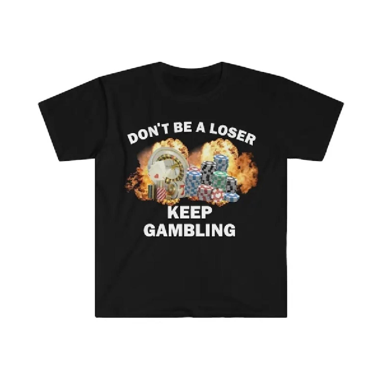 Не будь неудачником, продолжай играть, Футболка, Юмористическая футболка, Смешной подарок, Футболка со смешным мемом, Унисекс оскорбительная футболка, Смешная футболка S